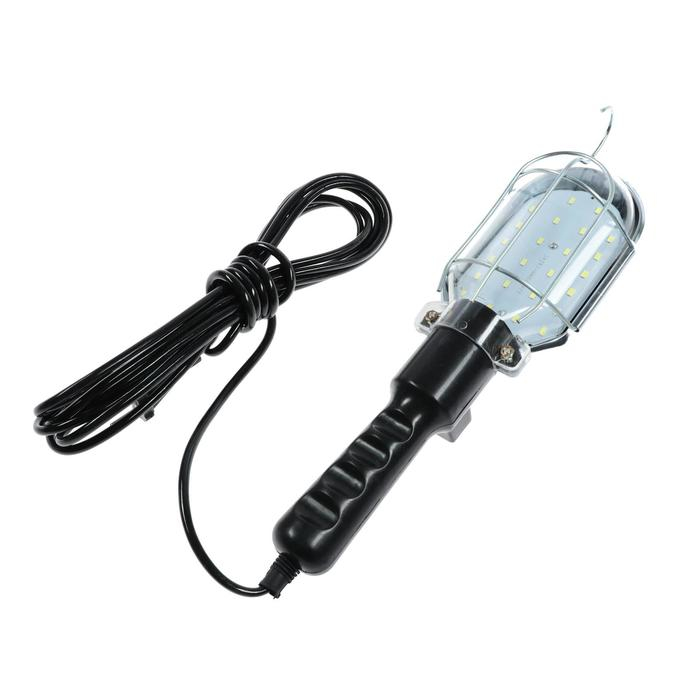 Светильник переносной светодиодный Luazon Lighting с выключателем, 10Вт, 24LED, 5 м, черный Светильник переносной светодиодный Luazon Lighting с выключателем, 10Вт, 24LED, 5 м, черный