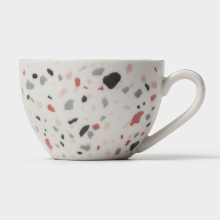 Набор чайный фарфоровый Magistro Terazzo, 4 предмета: 2 чашки 150 мл, 2 блюдца d=12,5 см Набор чайный фарфоровый Magistro Terazzo, 4 предмета: 2 чашки 150 мл, 2 блюдца d=12,5 см