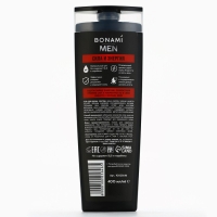 Гель для душа бодрящий For men, сила и энергия, 400 мл, BONAMI