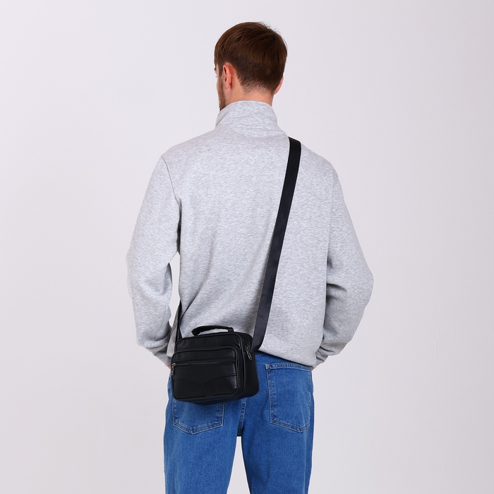 Сумка мужская, цвет чёрный