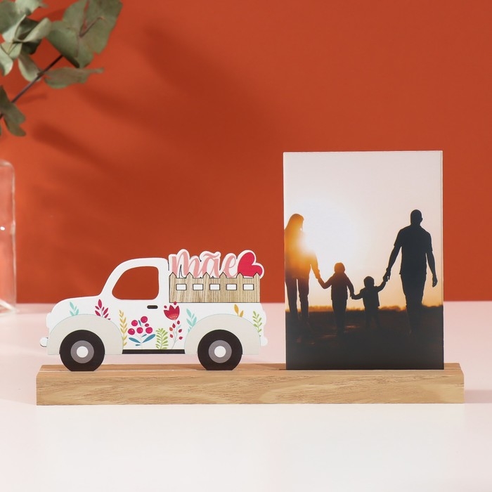 Фоторамка дерево, акрил 10х15 см  Фоторамка дерево, акрил 10х15 см "Грузовичок" 4х27,3х14 см