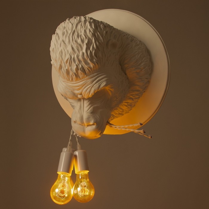 Бра "Горилла" 3хЕ27 40Вт белый 51,5х51,5х32см