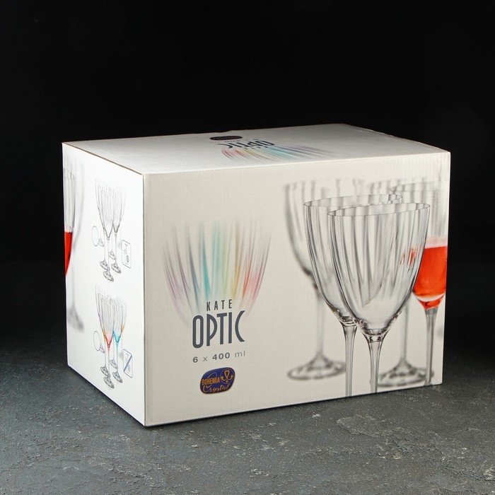 Набор бокалов для вина «Кейт», 400 мл, 6 шт Набор бокалов для вина «Кейт», 400 мл, 6 шт