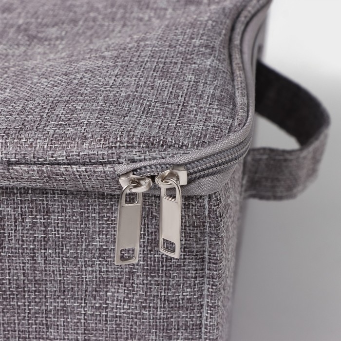 Кофр для хранения вещей LaDо́m «Грэй», 29×36×20 см, цвет серый Кофр для хранения вещей LaDо́m «Грэй», 29×36×20 см, цвет серый