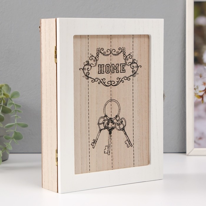 Ключница дерево 6 крючков Ключница дерево 6 крючков "Связка ключей" 19,5х5,5х26 см