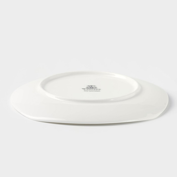 Тарелка фарфоровая десертная Wilmax Ilona, d=19,5 см, цвет белый Тарелка фарфоровая десертная Wilmax Ilona, d=19,5 см, цвет белый