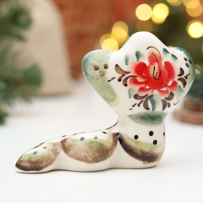 Сувенир Сувенир "Змея Василиса", гжель, цвет, 8 см