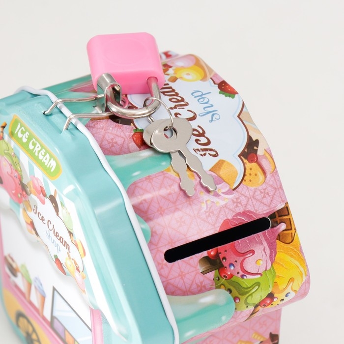 Копилка металл Копилка металл "Киоск с мороженым" МИКС 9х10х5 см