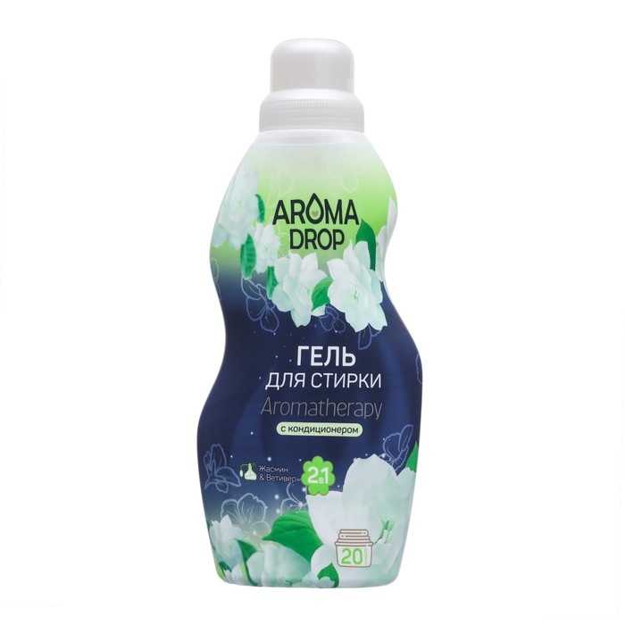 Гель для стирки 2 в 1 AROMA DROP Aromatherapy Гель для стирки 2 в 1 AROMA DROP Aromatherapy "Жасмин и Ветивер", 1000 г