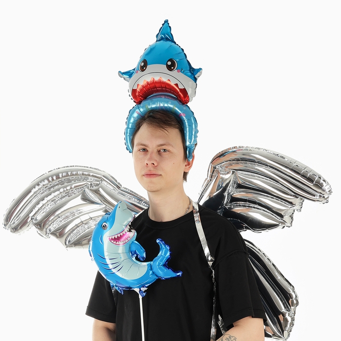 Набор фольгированных шаров &laquo;Карнавальный набор. Акула&raquo;, 3 шт.