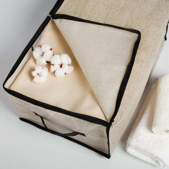 Органайзер для хранения, кофр для белья с pvc-окном «HOME», 43 х 28,5 х 20 см. Органайзер для хранения, кофр для белья с pvc-окном «HOME», 43 х 28,5 х 20 см.