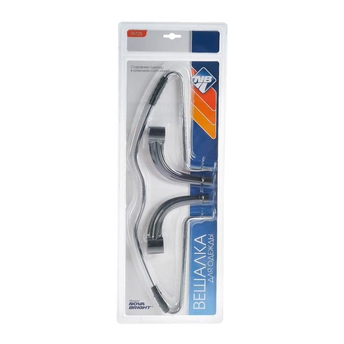 Вешалка автомобильная Nova Bright на подголовник с резиновыми накладками Вешалка автомобильная Nova Bright на подголовник с резиновыми накладками