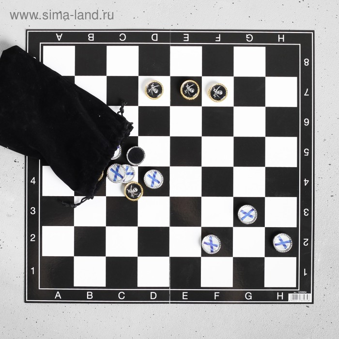 Нарды в мешочке с полем «Корабль», 13 х 20 см Нарды в мешочке с полем «Корабль», 13 х 20 см