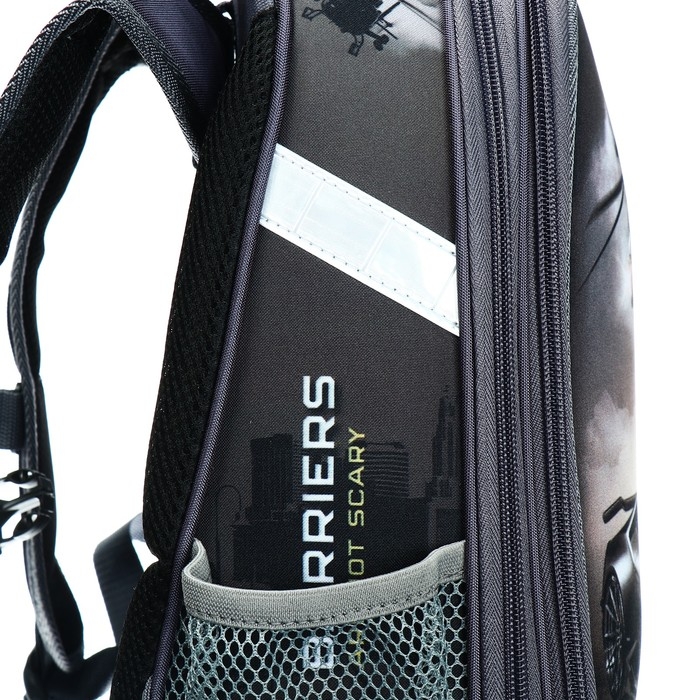 Рюкзак каркасный школьный 38 х 30 х 16 см, эргономичная спинка, Stavia Рюкзак каркасный школьный 38 х 30 х 16 см, эргономичная спинка, Stavia "Авто", коричневый