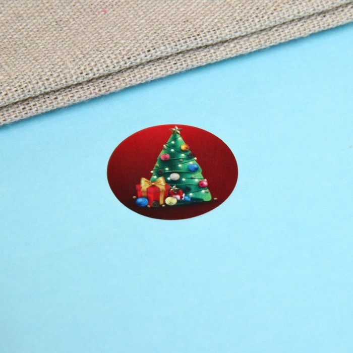 Новый год. Наклейки в рулоне "Снеговики", 500 шт, 2,5 х 2,5 см