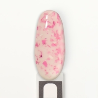 Гель лак для ногтей, «MILK POTAL», 3-х фазный, 8мл, LED/UV, цвет белый/ярко-розовый (10)