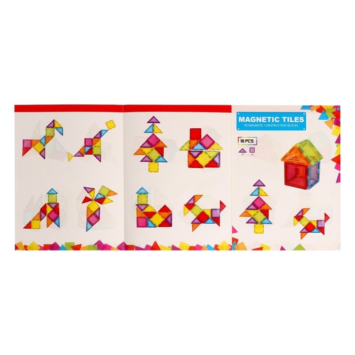 Конструктор магнитный «Магический магнит», 18 деталей Конструктор магнитный «Магический магнит», 18 деталей