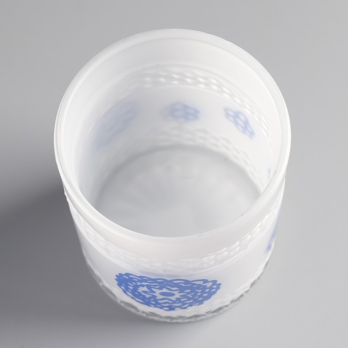 Подсвечник Подсвечник "РОМАШКИ синие " 10х8,5 см, 400 мл