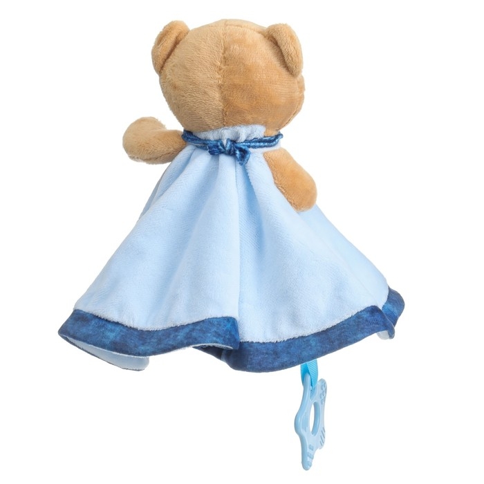 Комфортер - игрушка «Мишка», погремушка, цвет голубой, Mum&Baby Комфортер - игрушка «Мишка», погремушка, цвет голубой, Mum&Baby