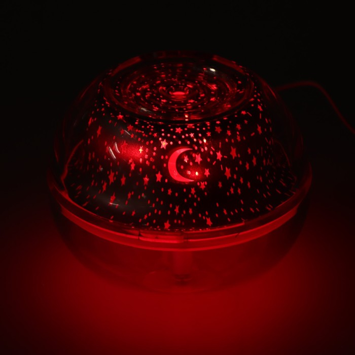 Увлажнитель воздуха Luazon HM-6, ночник  Увлажнитель воздуха Luazon HM-6, ночник "Звёздное небо", 0,5 л, 2 Вт, USB