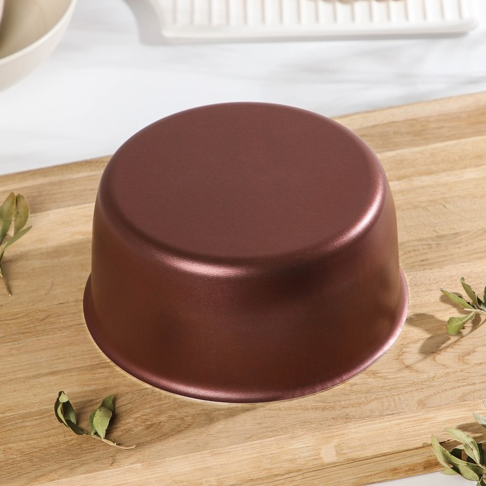 Форма для кулича, d=16 см, с антипригарным покрытием, цвет бордовый Форма для кулича, d=16 см, с антипригарным покрытием, цвет бордовый