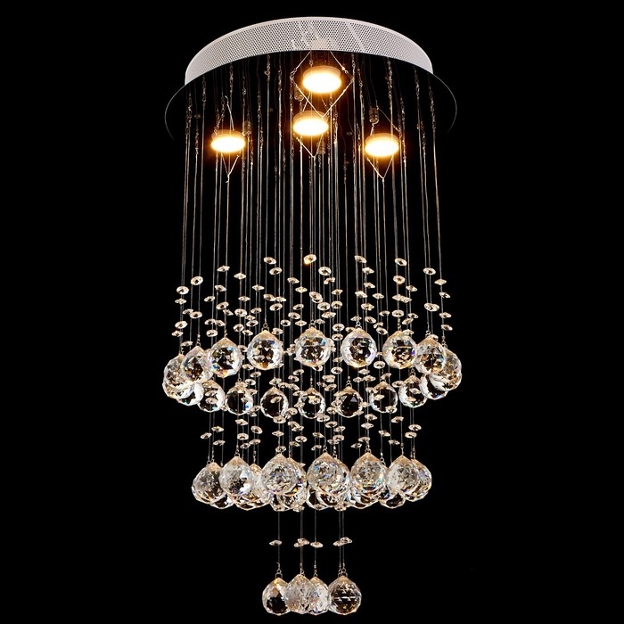 Светильник каскад Илария GU10 5Вт хром 40х40х70 см BayerLux