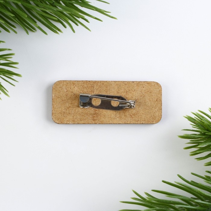 Значок новогодний «Новый год: радуйте близких» 4 х 1,5 см