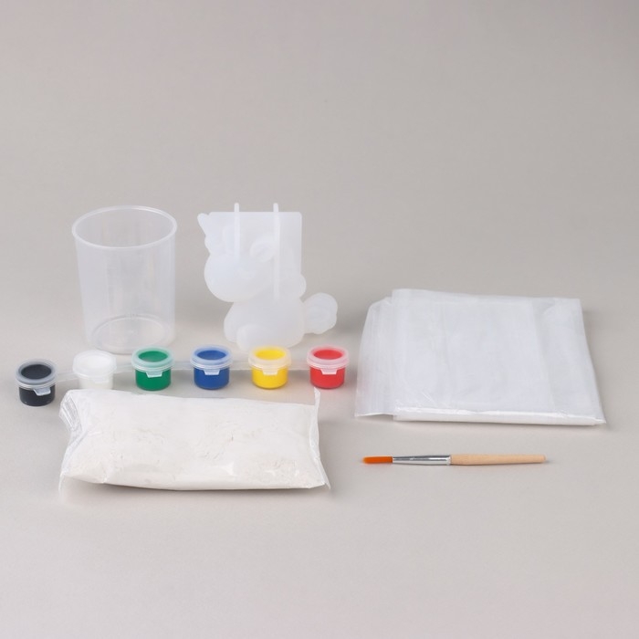 Фигурка гипсовая под раскраску своими руками «Гипсовая единорожка», 6 х 4 см, набор для создания Фигурка гипсовая под раскраску своими руками «Гипсовая единорожка», 6 х 4 см, набор для создания