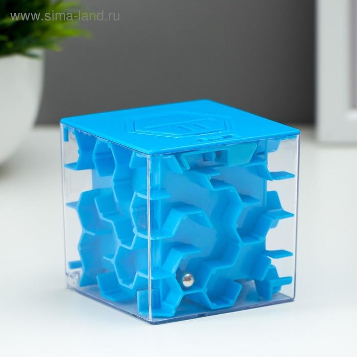 Копилка пластик Копилка пластик "Лабиринт" МИКС 6,7х6,7х6,5 см