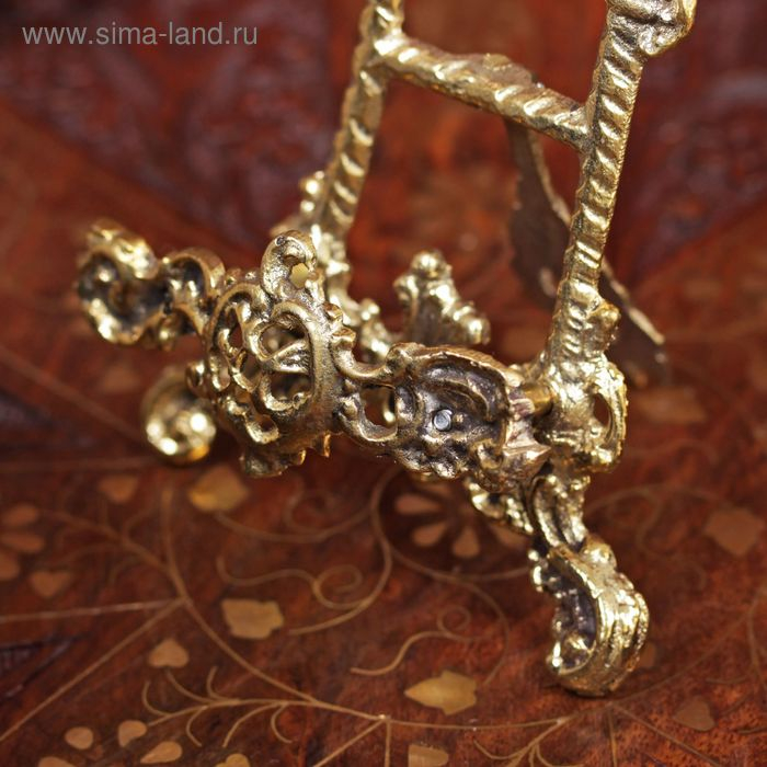 Мини мольберт  Мини мольберт "Трезубец" латунь 15х8,5х3,5 см