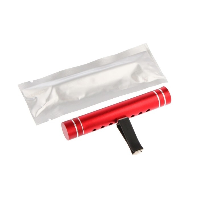 Ароматизатор в дефлектор Grand Caratt, металл, 8 см, лимон, красный Ароматизатор в дефлектор Grand Caratt, металл, 8 см, лимон, красный