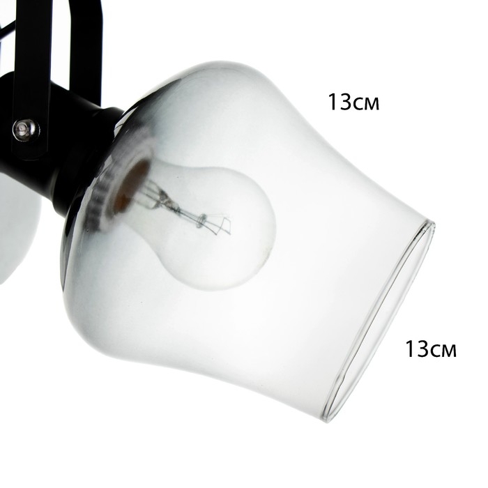 Люстра Люстра "Илария" 3xЕ27 40Вт черный 30х30х20 см BayerLux