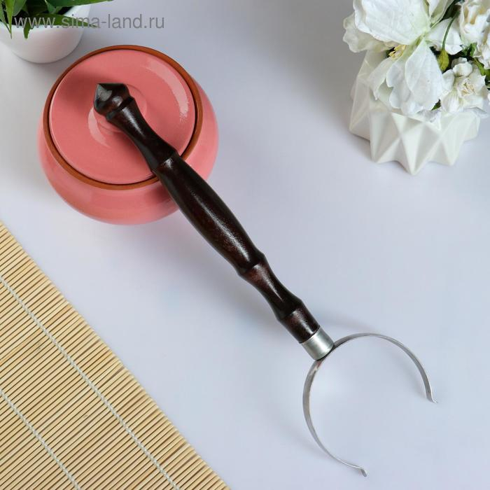 Набор  Набор "Вятская керамика Трио" 0,6 л х 3 шт + ухват, розовый