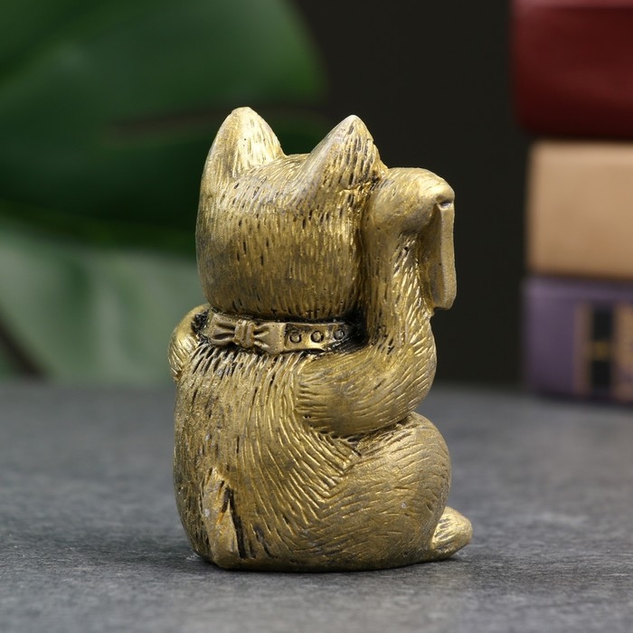 Фигура  Фигура "Котик денежный" золото, 8х5х5см