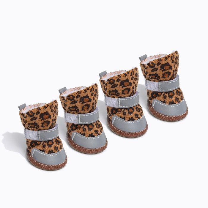 Ботинки  Ботинки "Модник", набор 4 шт, 1 размер (4 х 3 см), коричневые