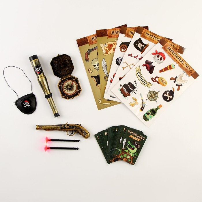 Карнавальный набор  Карнавальный набор "Пиратская вечеринка" с игрой крокодил