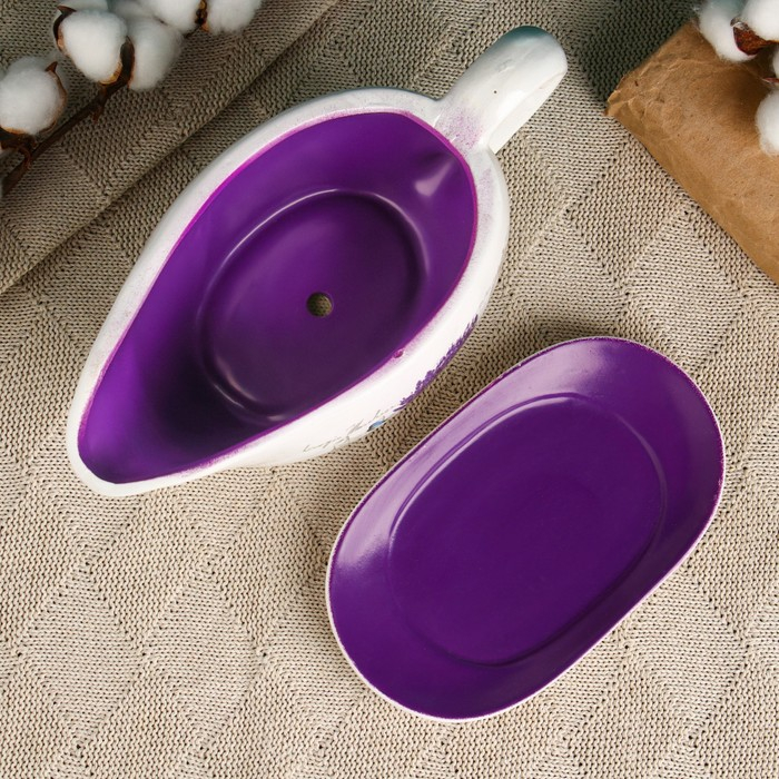 Горшок в форме кувшина Горшок в форме кувшина "Агнес" лаванда, 25х11х11см