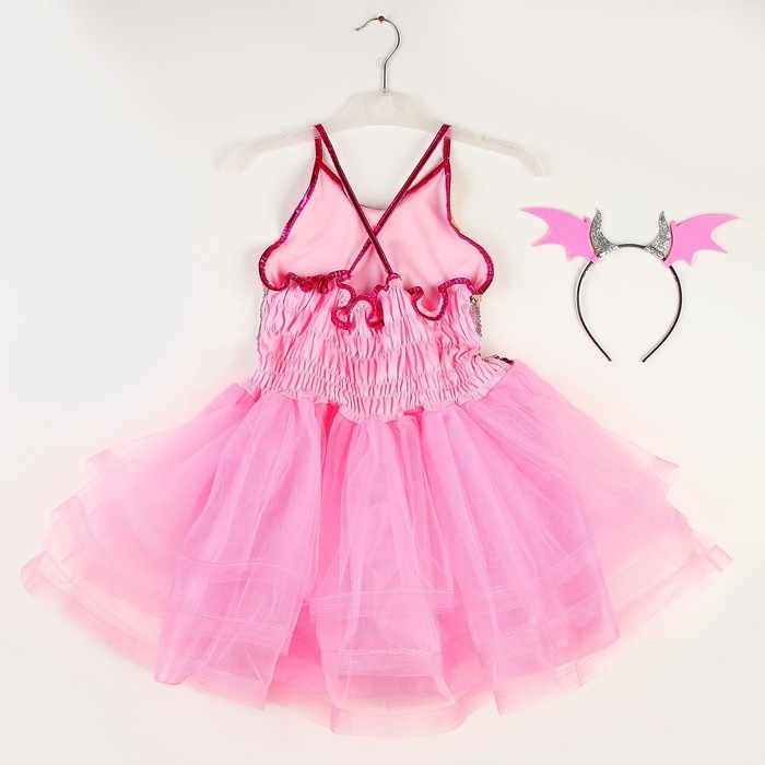 Карнавальный набор «Дракончик»: розовое платье, ободок Карнавальный набор «Дракончик»: розовое платье, ободок