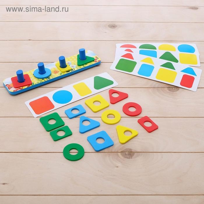 Логическая пирамидка «Цвета и формы», материал EVA, карточки с заданиями, по методике Монтессори Логическая пирамидка «Цвета и формы», материал EVA, карточки с заданиями, по методике Монтессори