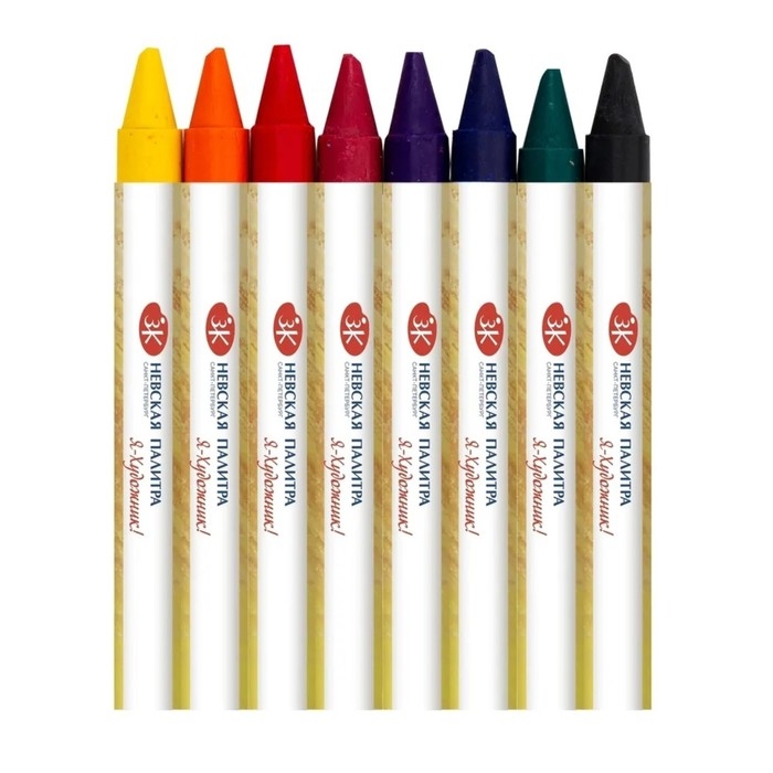 Мелки восковые, ЗХК  Мелки восковые, ЗХК "Я - Художник!", 8 цветов, круглые