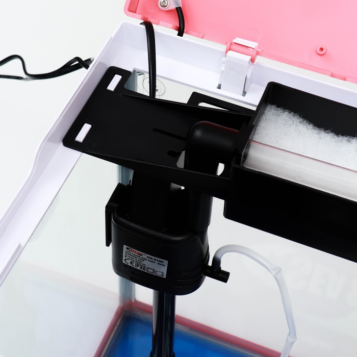 Аквариум SeaStar HX-390F в комплекте: LED-лампа 3х цветная, 7 режимов, фильтр, 30 л, красный 99336 Аквариум SeaStar HX-390F в комплекте: LED-лампа 3х цветная, 7 режимов, фильтр, 30 л, красный 99336