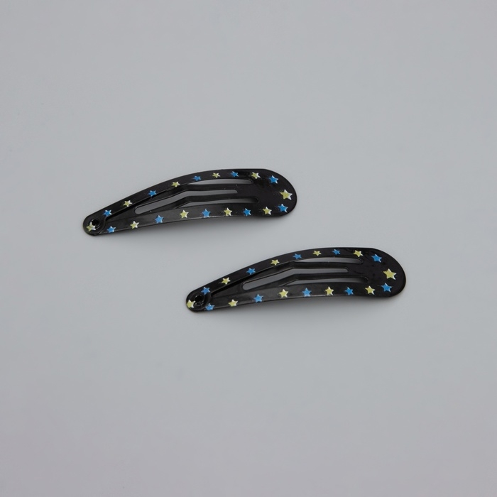 Невидимка для волос  Невидимка для волос "Ночка" (набор 10 шт) чёрно-золотой