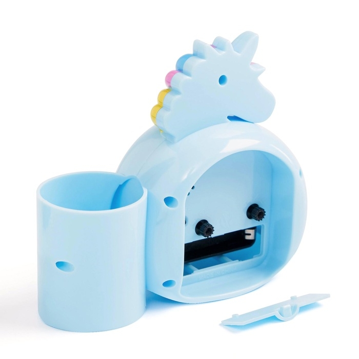 Часы - органайзер с будильником Часы - органайзер с будильником "Милый единорог", дискретный ход, d-6.5 см, 12.5 х 9 см, АА