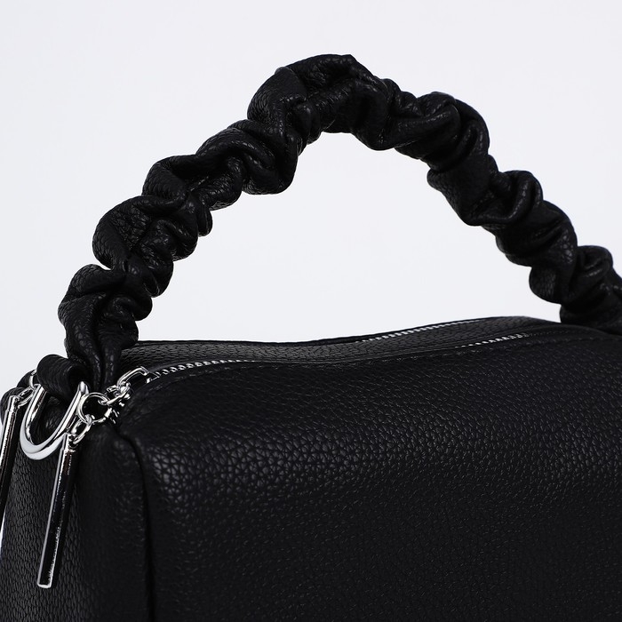 Сумка-багет на молнии, цвет чёрный Сумка-багет на молнии, цвет чёрный