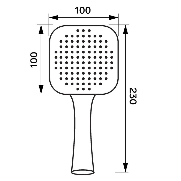 Душевая лейка ZEIN Z0203, пластик, 1 режим, цвет хром Душевая лейка ZEIN Z0203, пластик, 1 режим, цвет хром