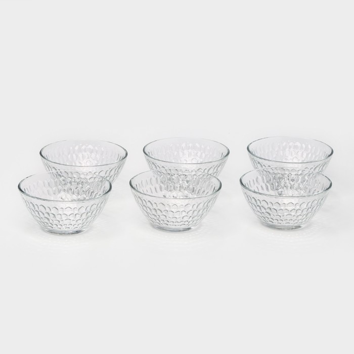 Набор стеклянных салатников MARJAN-HONEY, d=9 см, 120 мл, 6 шт Набор стеклянных салатников MARJAN-HONEY, d=9 см, 120 мл, 6 шт