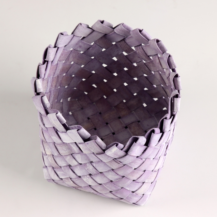 Кашпо плетеное, D14хН11,5см, сиреневый Кашпо плетеное, D14хН11,5см, сиреневый