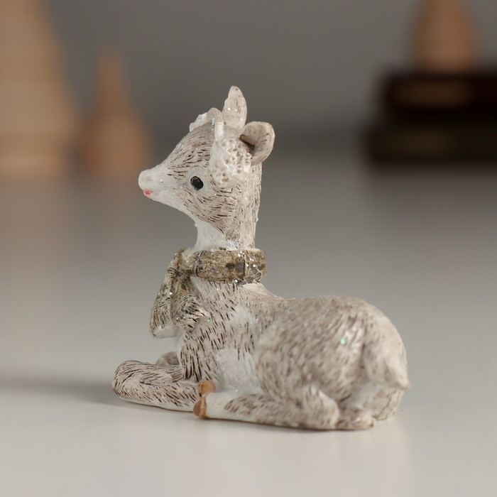 Сувенир полистоун  Сувенир полистоун "Милый оленёнок в наушниках" 6,5х3,5х5,5 см