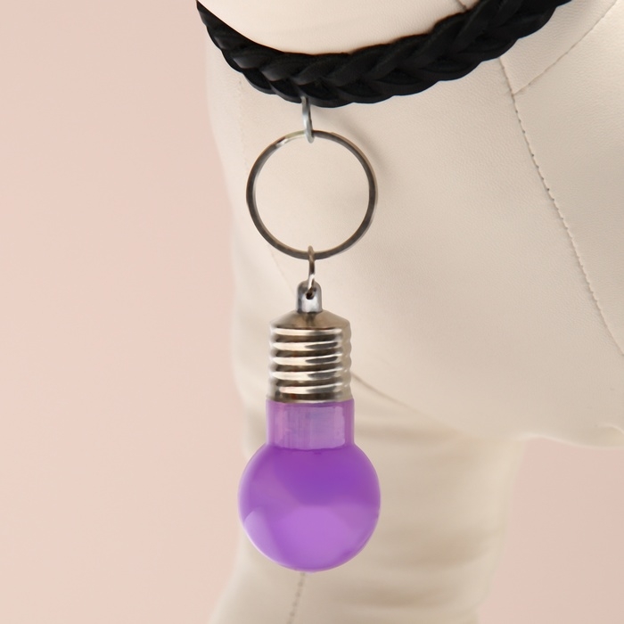 Маячок световой на ошейник для больших и средних собак, фиолетовый Маячок световой на ошейник для больших и средних собак, фиолетовый