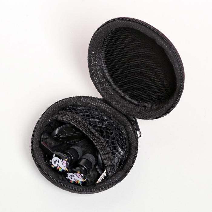 Подарочный набор: наушники вакуумные и кейс для наушников «Единорог», модель VBT - 1,25